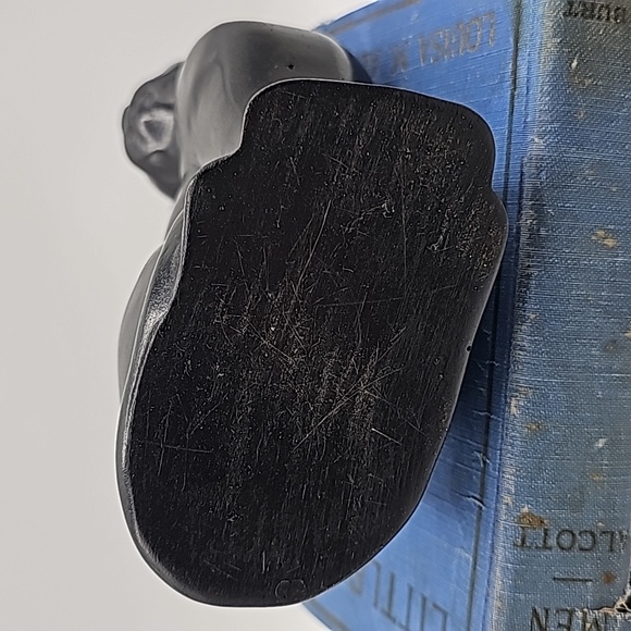 Vintage Black Cat Figurine Paperweight Bookend Doorstop in Heavy Resin 9" 2.4lb - Picture 11 of 11